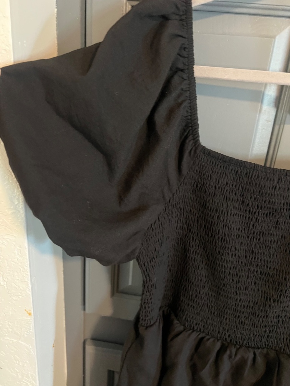 Black Ruffle Maxi Dress - Picture 4 of 5